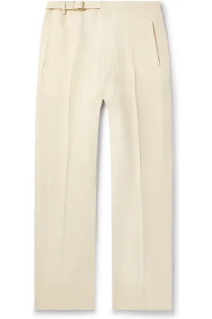 ZEGNA Straight-Leg Cotton and Wool-Blend Twill Trousers for Men