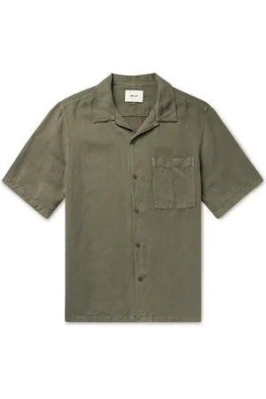 NN.07 Julio 5028 Convertible-Collar Linen and TENCEL™ Lyocell-Blend Shirt - Men - - XXL