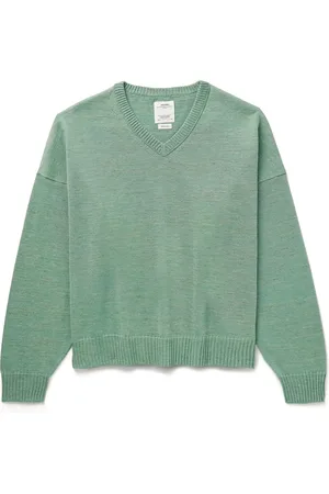 VISVIM Selmer Wool and Linen-Blend Sweater - Men - - 3