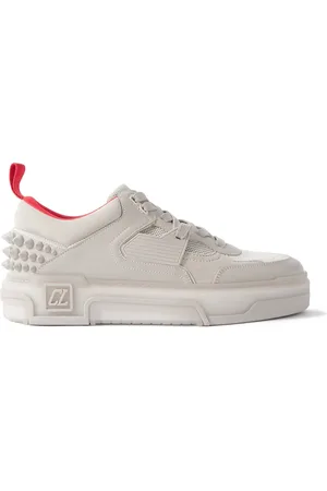 Christian Louboutin Astroloubi Spiked Leather, Suede and Mesh Sneakers - Men - - EU 44