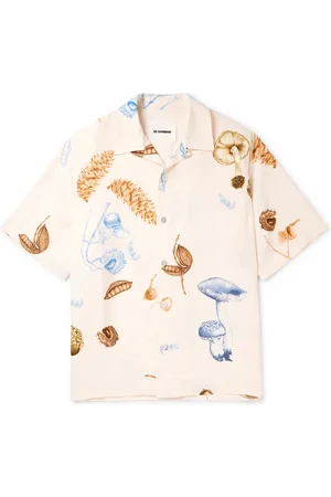 Jil Sander Convertible-Collar Printed Woven Shirt - Men - - IT 48