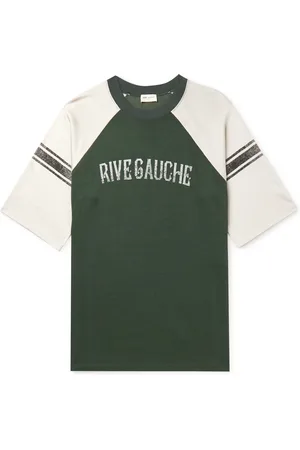 Saint Laurent Printed Colour-Block Jersey T-Shirt - Men - - XL