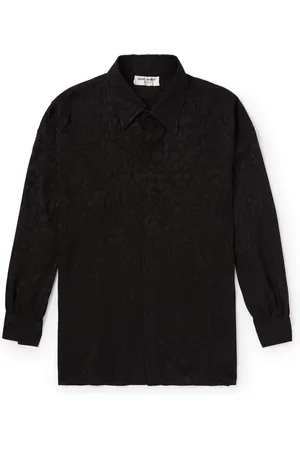 Saint Laurent Silk-Jacquard Shirt - Men - - 38