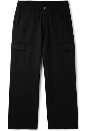 DRKSHDW BY RICK OWENS Mastodon Slim-Fit Tapered Cotton-Ripstop Drawstring  Cargo Trousers for Men