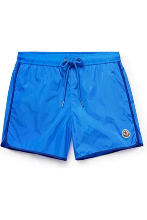 Moncler Straight-Leg Mid-Length Logo-Appliquéd Swim Shorts - Men - - XL