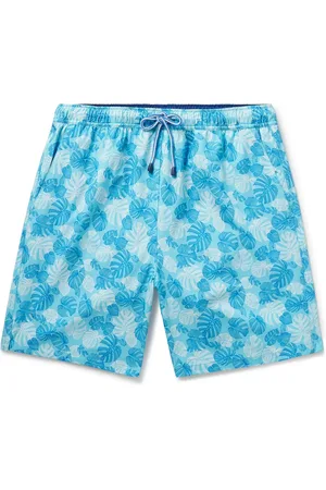 Peter Millar Linework Straight-Leg Mid-Length Printed Swim Shorts - Men - - S