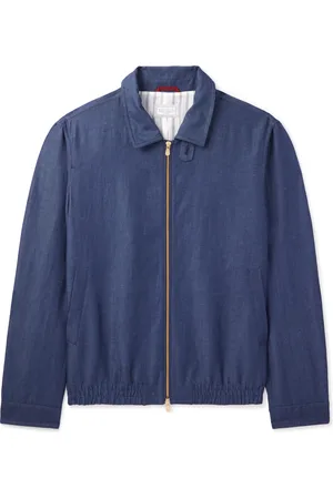 Brunello Cucinelli Wool and Linen-Blend Bomber Jacket - Men - - IT 52