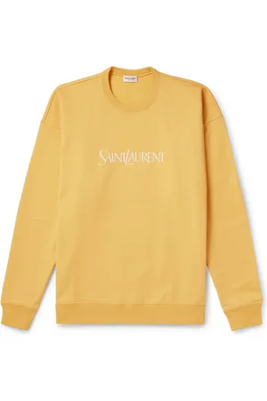 Saint Laurent Logo-Embroidered Cotton-Jersey Sweatshirt - Men - - XXL