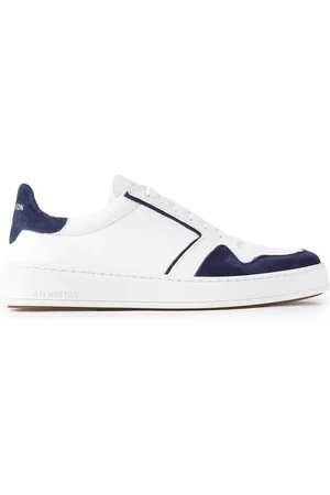 J.M. Weston On Time Oxford Suede-Trimmed Leather Sneakers - Men - - UK 9