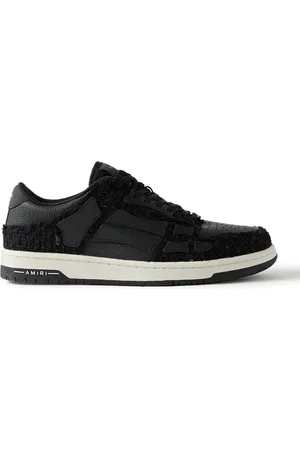 AMIRI Skel-Top Metallic Bouclé and Leather Sneakers - Men - - EU 41