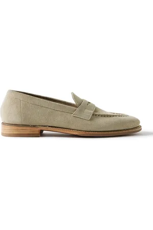 GRENSON Floyd Suede Penny Loafers - Men - - UK 7.5