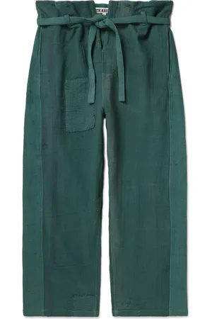 Wide Leg & Flared Pants in the color Green for men