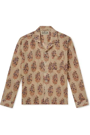 Kartik Research Printed Linen-Gauze Shirt - Men - - S