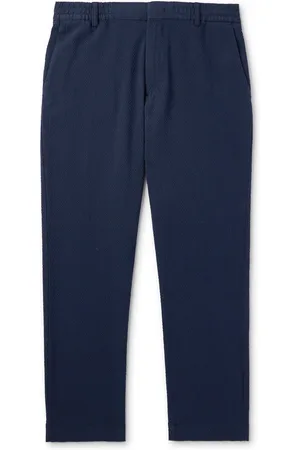 NN.07 Billie 1040 Straight-Leg Organic Cotton-Blend Seersucker Trousers - Men - - UK/US 36