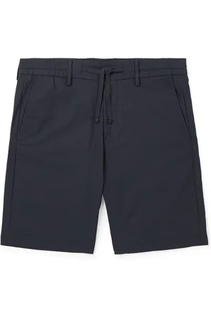 NN.07 Seb 1680 Straight-Leg Organic Cotton-Blend Twill Drawstring Shorts - Men - - UK/US 29