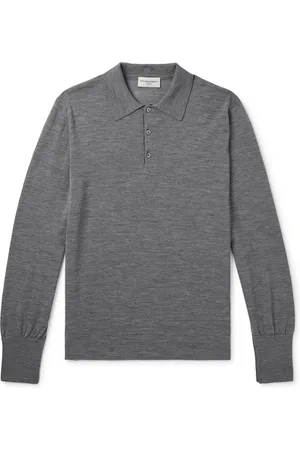 OFFICINE GENERALE Brutus Slim-Fit Knitted Wool Polo Shirt - Men - - XXL