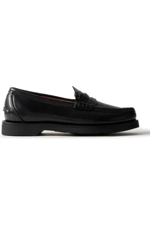VISVIM Fabro Folk Leather Penny Loafers - Men - - US 12
