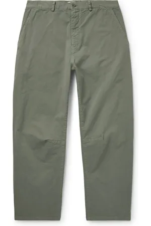 NILI LOTAN Carpenter Straight-Leg Cropped Cotton-Blend Twill Trousers - Men - - UK/US 36