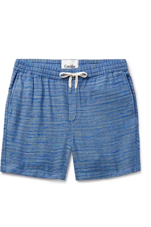 Corridor Surf Straight-Leg Striped Cotton-Blend Jacquard Drawstring Shorts - Men - - L