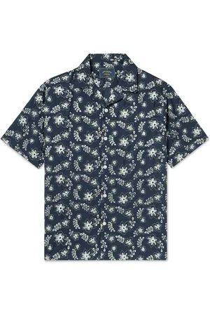 Portuguese Flannel Folclore Camp-Collar Embroidered Cotton Shirt - Men - - XXL