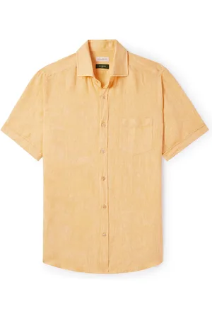 Incotex Glanshirt Slim-Fit Linen Shirt - Men - - EU 44