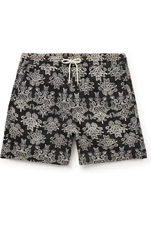 NN.07 Gregor 5210 Straight-Leg Printed Cotton-Blend Twill Drawstring Shorts - Men - - M