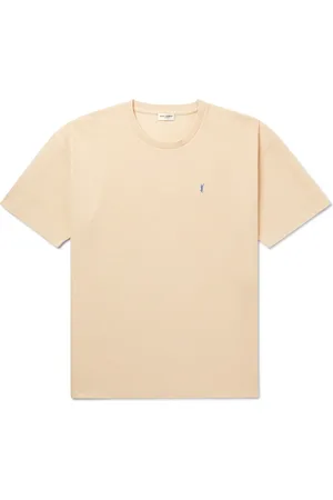 Saint Laurent Logo-Embroidered Cotton-Piqué T-Shirt - Men - - M