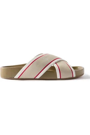 Christian Louboutin Striped Webbing Sandals - Men - - EU 40