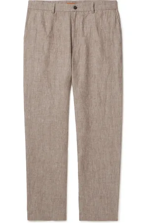 BARENA Canasta Tapered Linen Trousers - Men - - IT 54