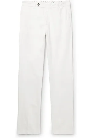 MASSIMO ALBA Winch2 Slim-Fit Cotton and Linen-Blend Trousers - Men - - IT 46