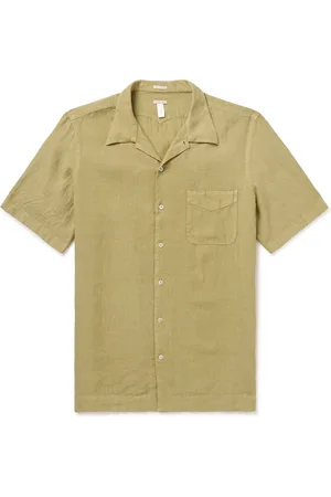 MASSIMO ALBA Venice Convertible-Collar Linen Shirt - Men - - XL
