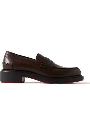 Christian Louboutin Urbino Moc Leather Penny Loafers - Men - - EU 40