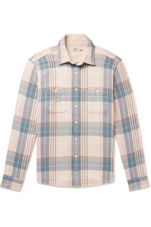 Faherty The Surf Checked Organic Cotton-Flannel Shirt - Men - - S