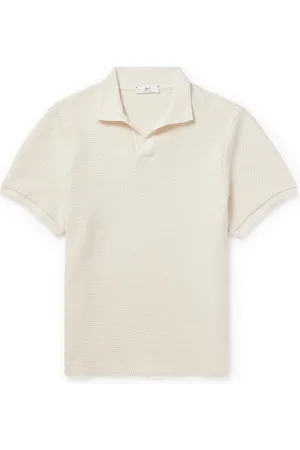 Mr P. Golf Textured-Knit Organic Cotton Polo Shirt - Men - - XXL
