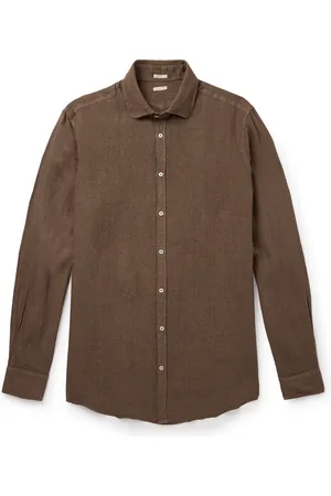 MASSIMO ALBA Canary Linen Shirt - Men - - XXL