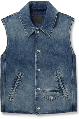 Givenchy Logo-Embroidered Denim Gilet - Men - - M