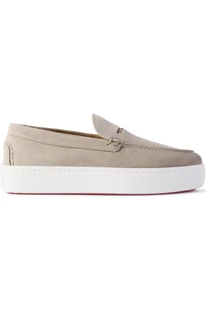 Christian Louboutin Paqueboat Suede Penny Loafers - Men - - EU 40