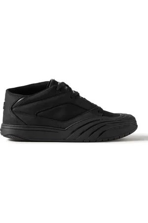 Givenchy Logo-Debossed Suede and Leather-Trimmed Canvas Sneakers - Men - - EU 44