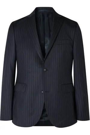 OFFICINE GENERALE 375 Pinstriped Wool-Twill Suit Jacket - Men - - IT 54