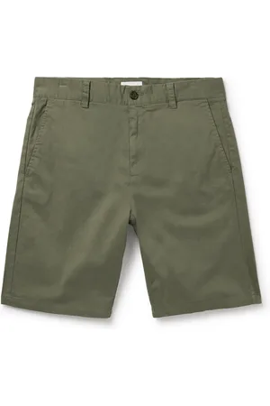 NN.07 Crown 1090 Straight-Leg Brushed Organic Cotton-Blend Twill Shorts - Men - - UK/US 36