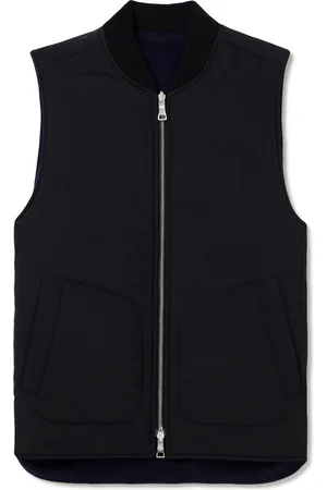 Mr P. Reversible Padded Wool-Blend Gilet - Men - - M