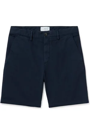 Mr P. Straight-Leg Garment-Dyed Cotton-Blend Twill Bermuda Shorts - Men - - 38