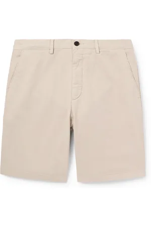 Mr P. Straight-Leg Garment-Dyed Cotton-Blend Twill Bermuda Shorts - Men - - 34