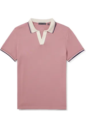 Mr P. G/FORE Golf Striped Logo-Appliquéd Piqué Polo Shirt - Men - - L