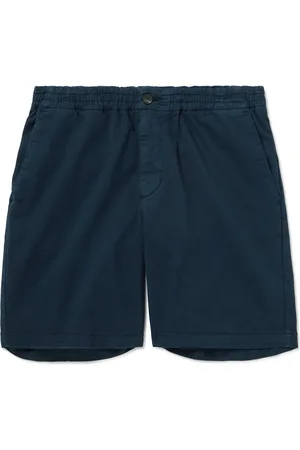 Mr P. Straight-Leg Garment-Dyed Organic Cotton-Blend Twill Shorts - Men - - 40