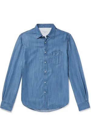OFFICINE GENERALE Slim-Fit Lyocell-Chambray Shirt - Men - - XS