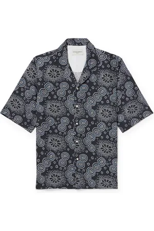 OFFICINE GENERALE Eren Camp-Collar Printed Lyocell-Twill Shirt - Men - - M