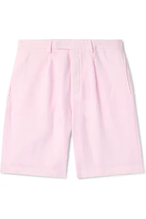 Boglioli Straight-Leg Pleated Linen Shorts - Men - - IT 46