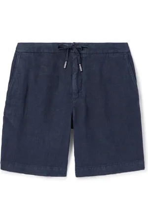 Mr P. Straight-Leg Linen Drawstring Bermuda Shorts - Men - - 30