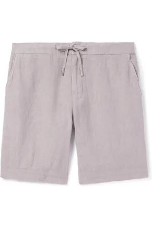 Mr P. Straight-Leg Linen Drawstring Bermuda Shorts - Men - - 38